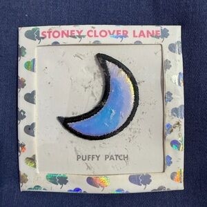Stoney Clover Lane Silver Puffy Moon Patch